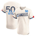 LA.Dodgers #50 Mookie Betts Cream City Connect Elite Jersey