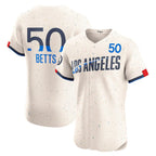 LA.Dodgers #50 Mookie Betts Cream City Connect Elite Jersey