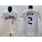 NY.Yankees #2 Derek Jeter White 'Gothic Legacy Edition' Vapor Premier Limited Stitched  Jersey