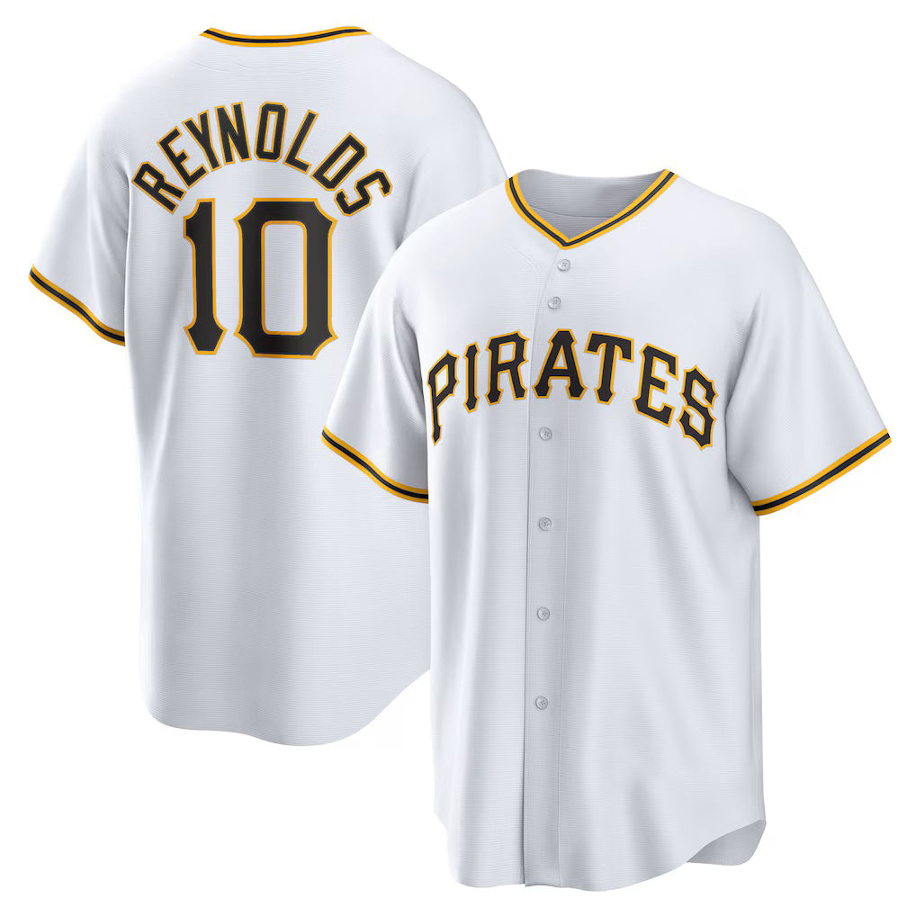P.Pirates #10 Bryan Reynolds White Replica Player Jersey