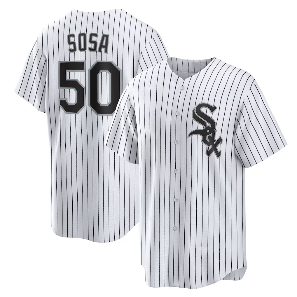 CW.Sox #50 Lenyn Sosa White Home Replica Jersey