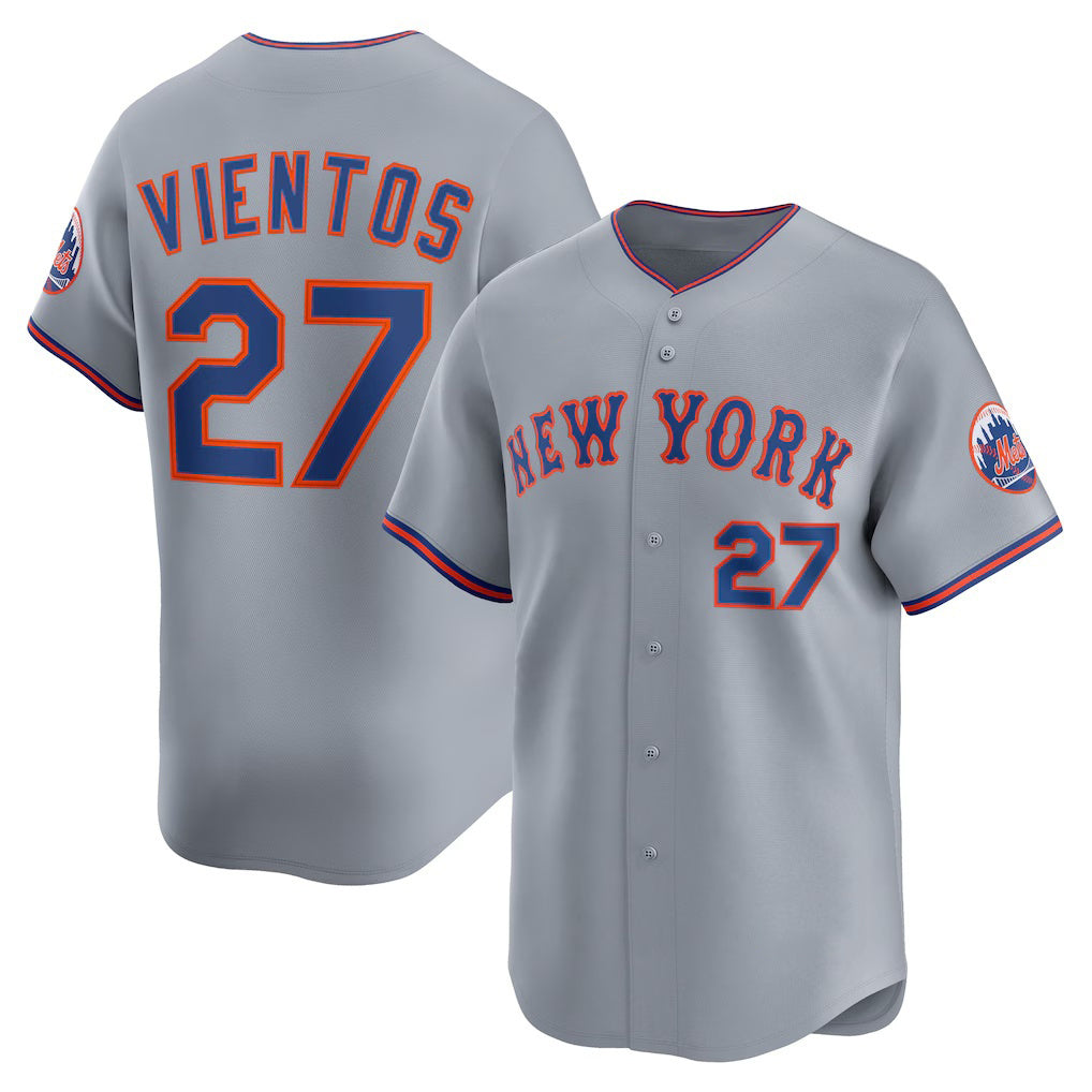 NY.Mets #27 Mark Vientos Gray All-Star Limited Jersey