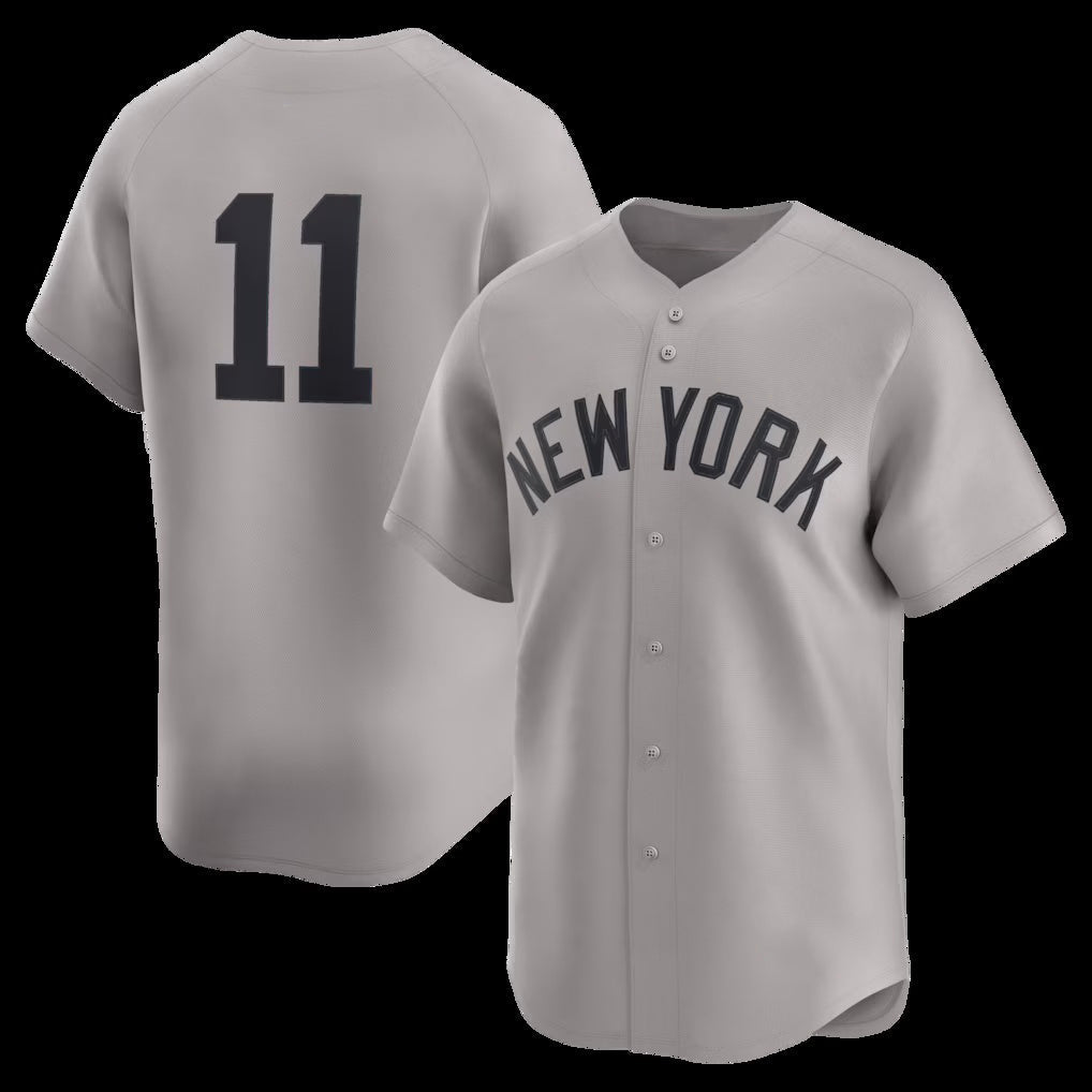 NY.Yankees #11 Anthony Volpe Gray Road Limited Player Jersey