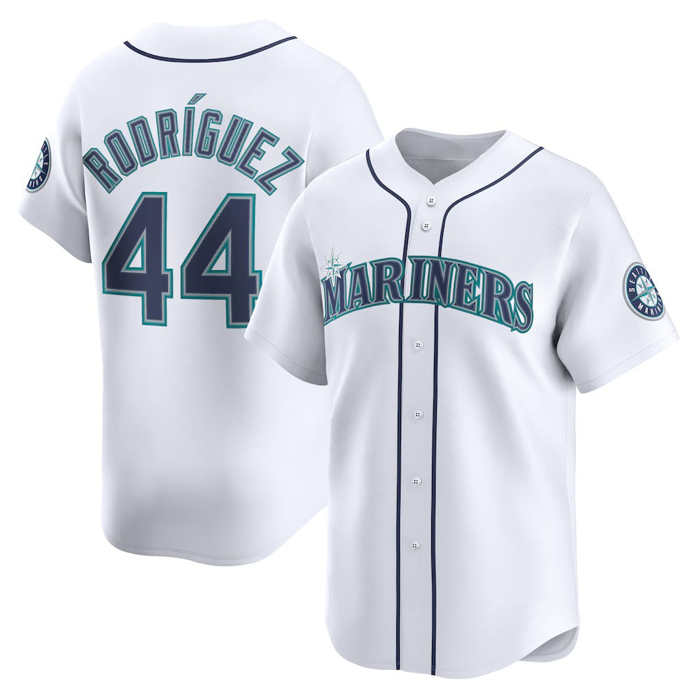 S.Mariners #44 Julio rodriguez White Home Limited Player Jersey