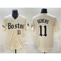 BR.Sox #11 Rafael Devers Cream Gothic Vapor Limited Stitched  Jersey