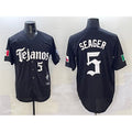 T.Rangers #5 Corey Seager Black Mexico 2025 Vapor Premier Limited Stitched  Jersey