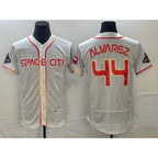 H.Astros #44 Yordan Alvarez Number White 2023 City Connect Flex Base Stitched Jersey
