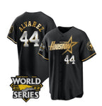 H.Astros #44 Yordan Alvarez Black Gold 2022 World Series Stitched Jersey