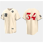 T.Rangers #34 Nolan Ryan Cream 2023 World Series City Connect Stitched Jersey