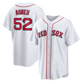 BR.Sox #52 Wilyer Abreu White Home Replica Jersey