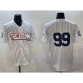 NY.Yankees #99 Aaron Judge White Bronx Graffiti Vapor Limited Stitched  Jersey