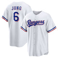 T.Rangers #6 Josh Jung White Replica Player Jersey