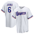 T.Rangers #6 Josh Jung White Replica Player Jersey