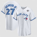 TB.Jays #27 Vladimir Guerrero Jr. White 2025 World Series Home Cool Base Stitched Jersey