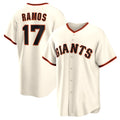 SF.Giants #17 Heliot Ramos Cream Home Replica Jersey