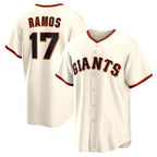 SF.Giants #17 Heliot Ramos Cream Home Replica Jersey