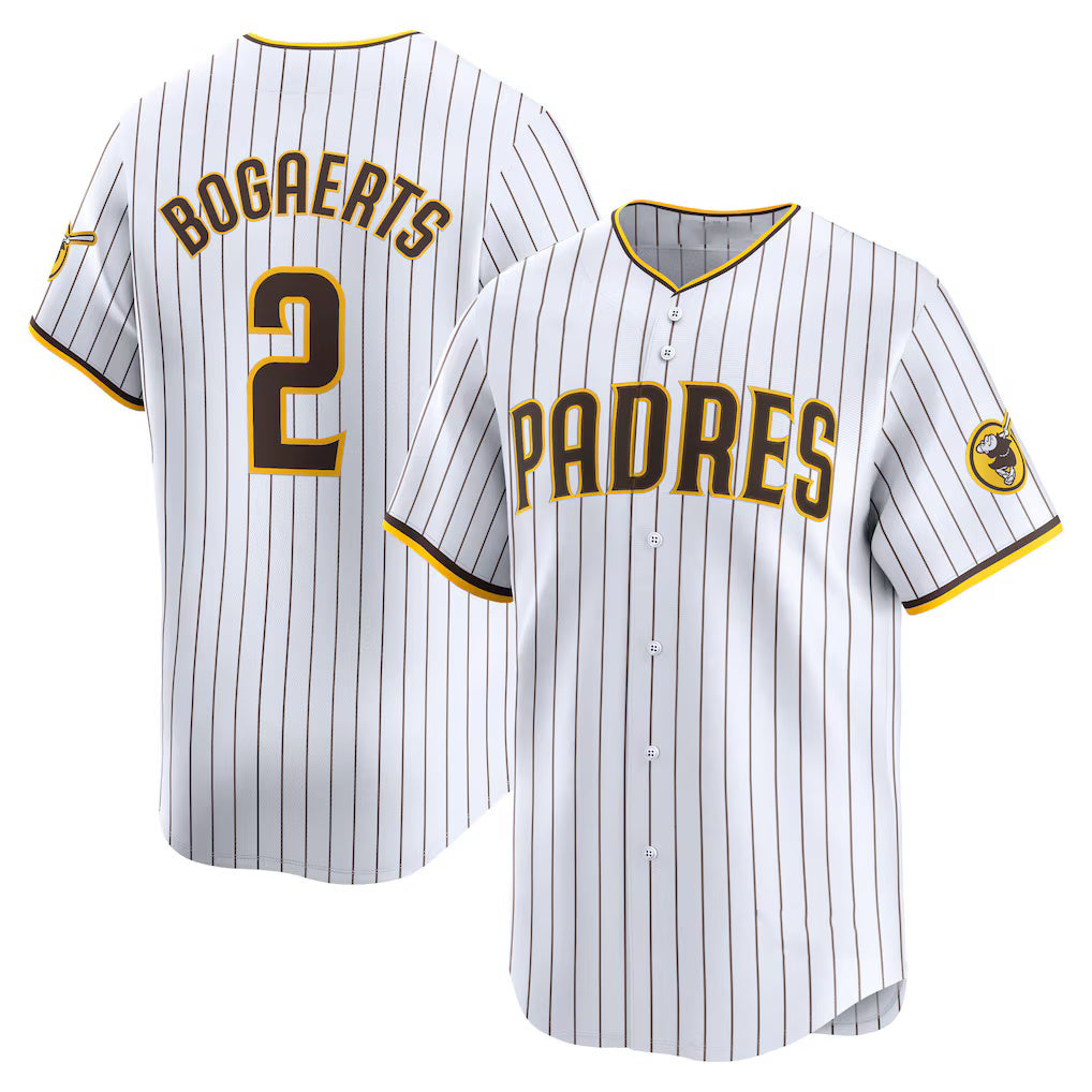 SD.Padres #2 Xander Bogaerts White Home Limited Player Jersey