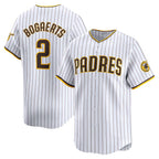SD.Padres #2 Xander Bogaerts White Home Limited Player Jersey