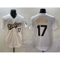 LA.Dodgers #17 Shohei Ohtani White Gold Limited Stitched Jersey
