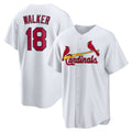 St. Louis Cardinals #18 Jordan Walker White Home Official Replica Player Jersey