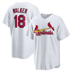 St. Louis Cardinals #18 Jordan Walker White Home Official Replica Player Jersey