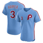P.Phillies #3 Bryce Harper Light Blue Alternate Elite Jersey