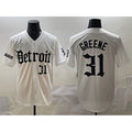 D.Tigers #31 Riley Greene White Motor Gothic Edition Vapor Premier Limited Stitched Jersey