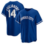 KC.Royals #14 Jac Caglianone Royal Alternate Replica Jersey