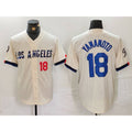 LA.Dodgers #18 Yoshinobu Yamamoto Number Cream 2024 City Connect Limited Stitched Jersey