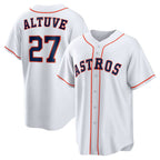 H.Astros #27 Jose Altuve White Home Replica Player Name Jersey