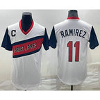 C.Guardians #11 Jose Ramirez White 2021 Little League Classic Stitched Jersey