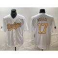 LA.Dodgers #17 Shohei Ohtani White 2022 All Star Stitched Cool Base Jersey