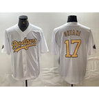 LA.Dodgers #17 Shohei Ohtani White 2022 All Star Stitched Cool Base Jersey