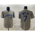 KC.Royals #7 Bobby Witt Jr.Gray 2024 Away Limited Stitched Jersey