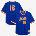 NY.Mets #16 Dwight Gooden Profile Royal Big & Tall Cooperstown Collection Mesh Batting Practice Jersey
