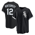 CW.Sox #12 Colson Montgomery Black Cool Base Stitched Jersey