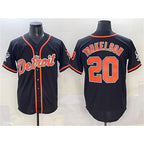 D.Tigers #20 Spencer Torkelson Black With Patch Cool Base Stitched Jersey