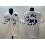 TB.Jays #39 Trey Yesavage White 2025 World Series Home Cool Base Stitched Jersey