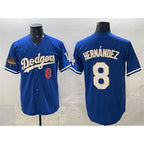 LA.Dodgers #8 Enrique Hernandez Royal 2025 World Series Champions Patch Limited Stitched Jersey