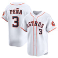 H.Astros #3 Jeremy Pena White Home Limited Player Jersey