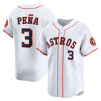 H.Astros #3 Jeremy Pena White Home Limited Player Jersey
