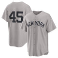 NY.Yankees #45 Gerrit Cole Gray Road Replica Jersey