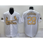 St. Louis Cardinals #28 Nolan Arenado White 2022 All Star Stitched Cool Base Jersey
