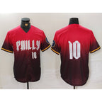 P.Phillies #10 J.T. Realmuto Red 2024 City Connect Limited 3 Stitched Jersey