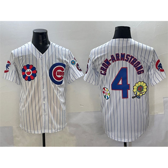 C.Cubs #4 Pete Crow-Armstrong White 2025 Tokyo Series Limited Stitched Jersey