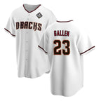 A.Diamondbacks #23 Zac Gallen White 2023 World Series Cool Base Stitched  Jersey