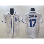 LA.Dodgers #17 Shohei Ohtani White Cool Base Stitched Jersey