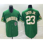 SD.Padres #23 Fernando Tatis Jr. Green Cool Base 2 Stitched Jersey