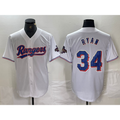 T.Rangers #34 Nolan Ryan White 2024 Gold Collection Limited Cool Base Jersey