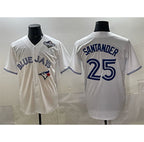 TB.Jays #25 Anthony Santander White 2025 World Series Home Cool Base Stitched Jersey